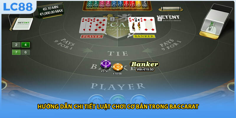 Hướng dẫn chi tiết luật chơi cơ bản trong Baccarat